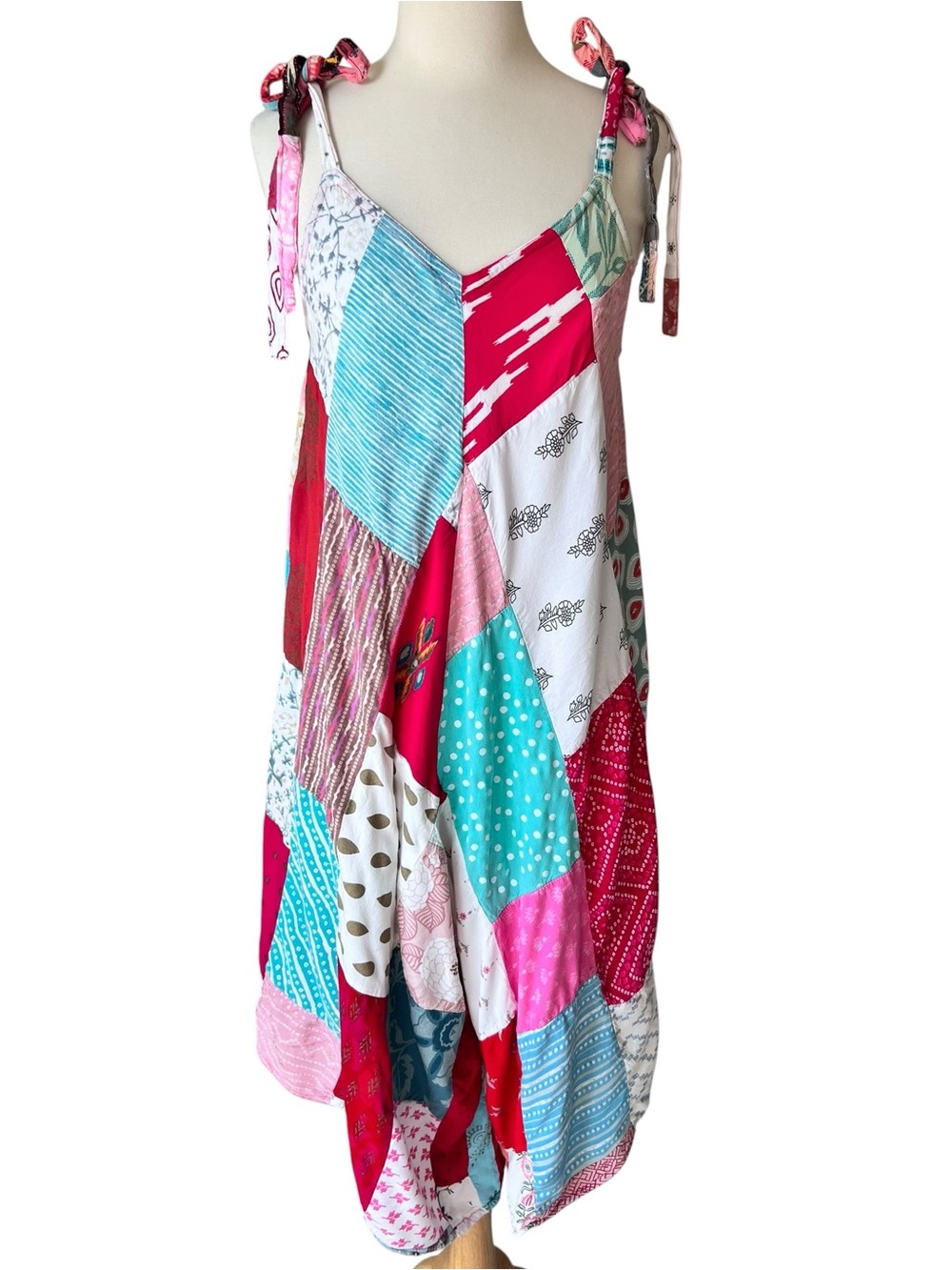 India Boutique Patchwork Wide Leg Romper